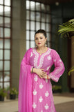 Reva Muslin Chikankari Suit Set with Dupatta