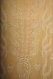 Mulmul Cotton- Chikankari Unstitched 3 Pc Suit Set-Light Yellow
