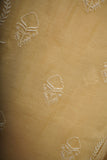 Mulmul Cotton- Chikankari Unstitched 3 Pc Suit Set-Light Yellow