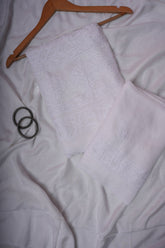 Sitara White Chikankari Suit Set in Pure Viscose Georgette -UnStitched