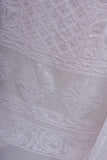 Sitara White Chikankari Suit Set in Pure Viscose Georgette -UnStitched
