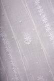 Mulmul Cotton Chikankari Semi Stitched A Line Gown with Bottom and Dupatta-Ivory