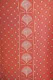 Coral Viscose Georgette Unstitched Chikankari Suit Set with Dupatta