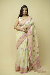 Suhana Nalli Silk Chikankari Saree