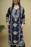 Roshni Modal 3D Chikankari Kurta Pant Set