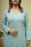 Mira Rayon 3D Chikankari Kurta Pant Set