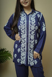 Modal Chikankari Shirt Pant Style Co-ord Set