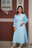 Classic Cotton Full Jaal Chikankari Kurta