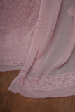 Gulnaa Un-Stitched Chikankari Suit Set with Dupatta-Blush Pink