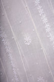Mulmul Cotton Chikankari Semi Stitched A Line Gown with Bottom and Dupatta-Ivory