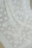 Dhvani Pure White Viscose Georgette Chikankari Saree