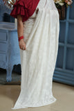 Dhvani Pure White Viscose Georgette Chikankari Saree