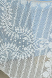 Nyara Pure Organza Chikankari Saree-White