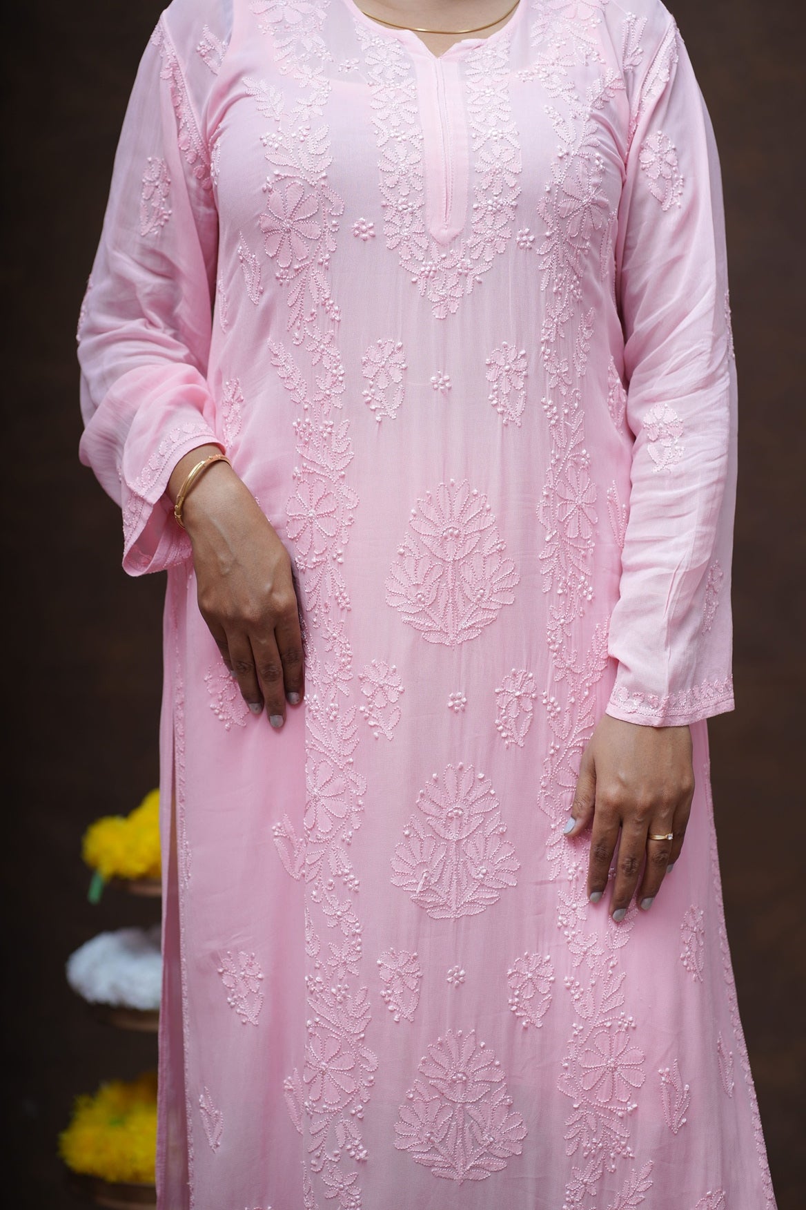 Ruhani Chikankari Viscose Kurta Pant Set with Inner and Dupatta