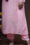 Ruhani Chikankari Viscose Kurta Pant Set with Inner and Dupatta