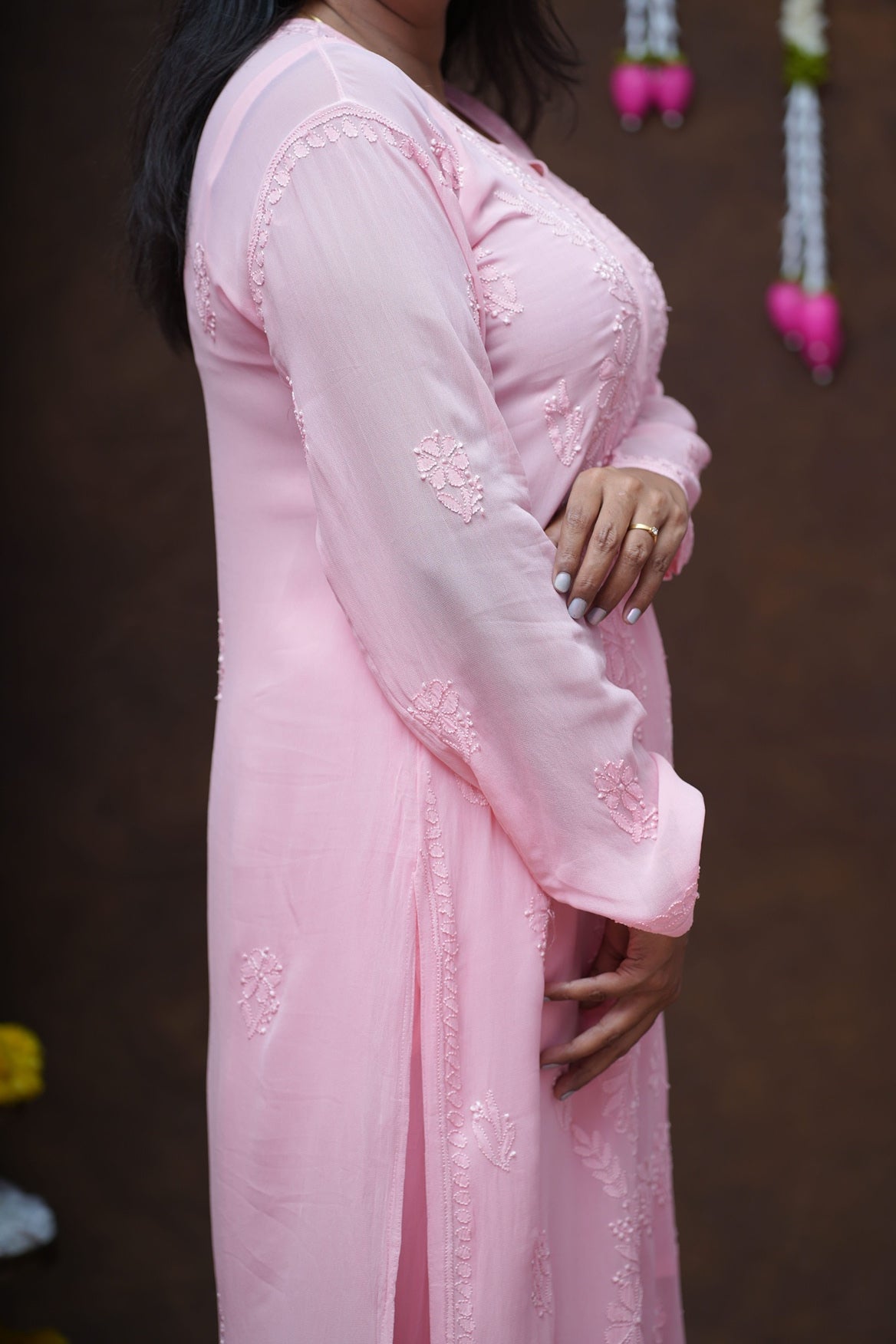 Ruhani Chikankari Viscose Kurta Pant Set with Inner and Dupatta