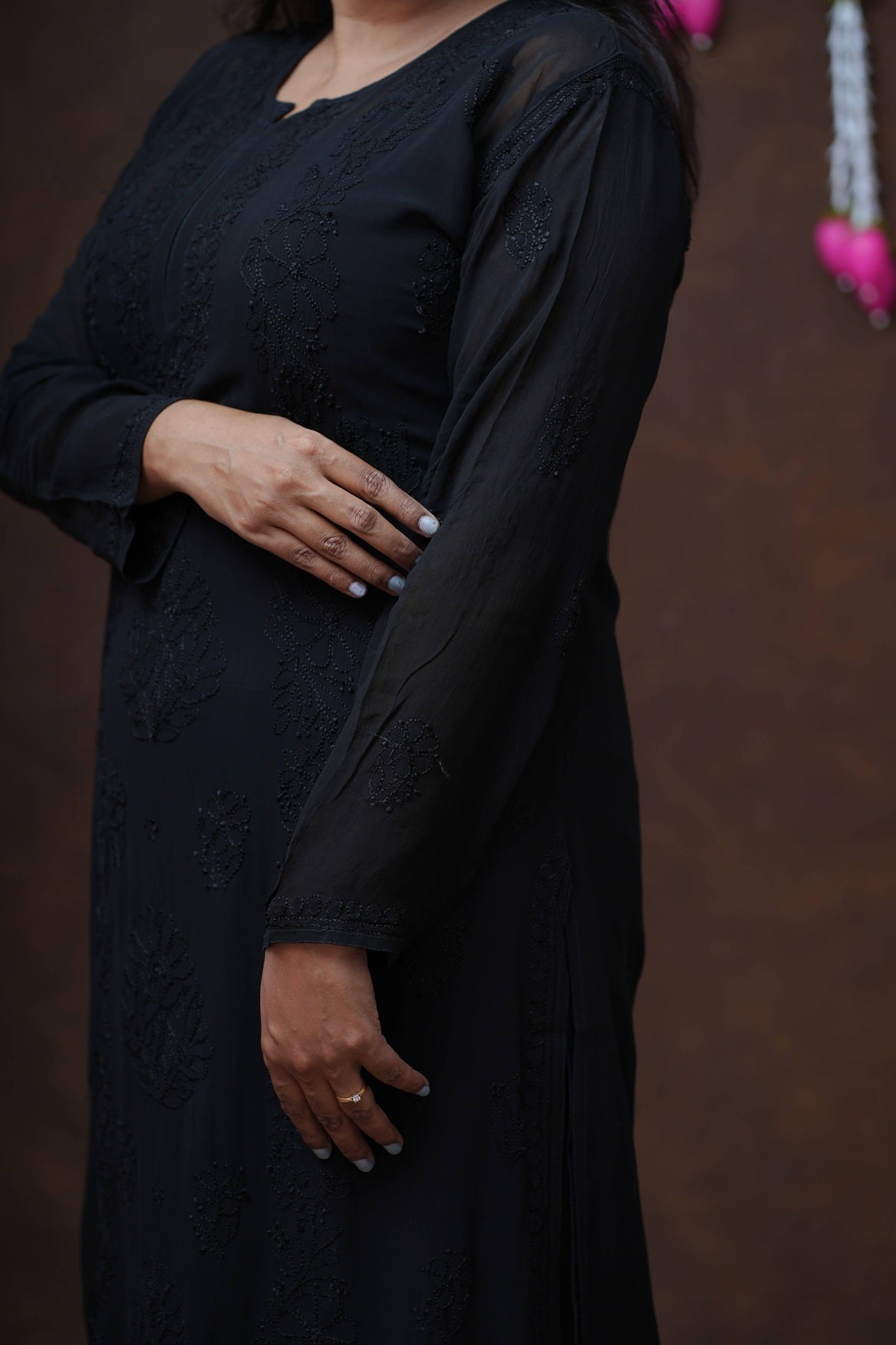 Ruhani Chikankari Viscose Kurta Pant Set with Inner and Dupatta