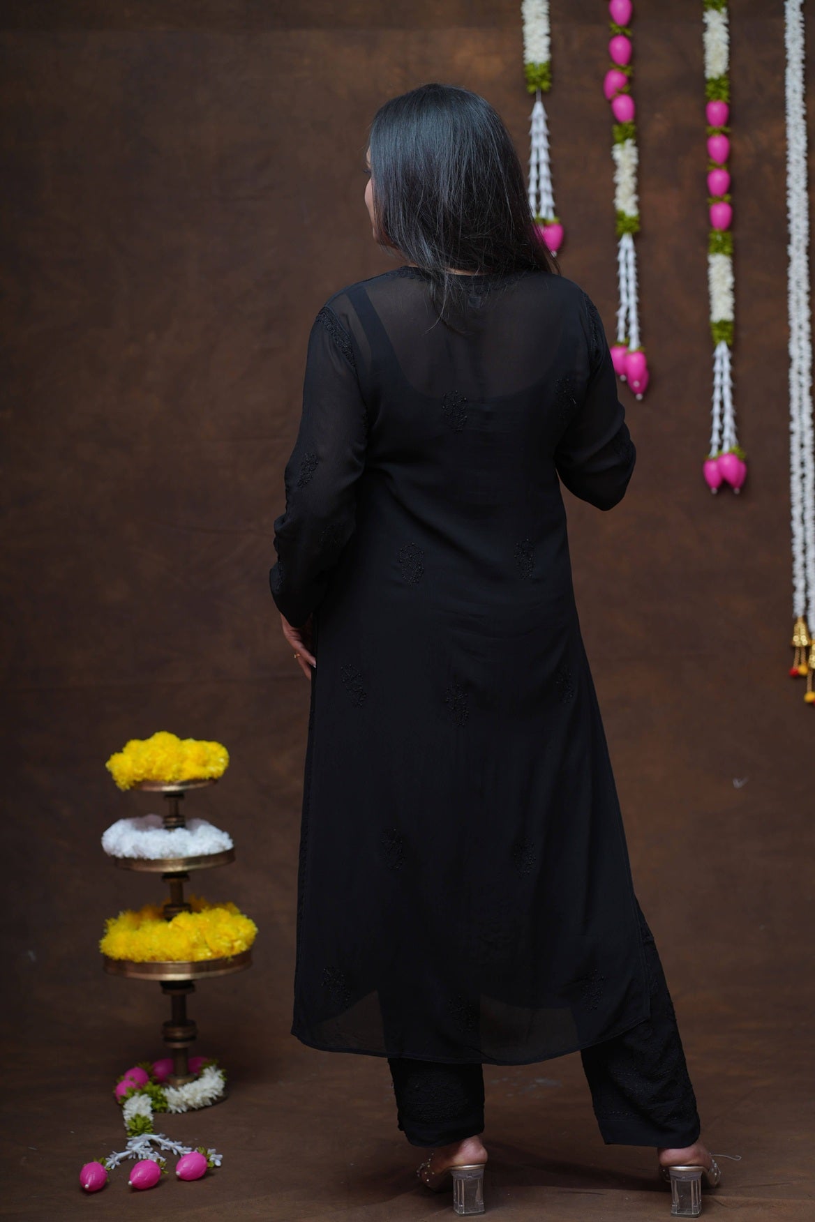 Ruhani Chikankari Viscose Kurta Pant Set with Inner and Dupatta