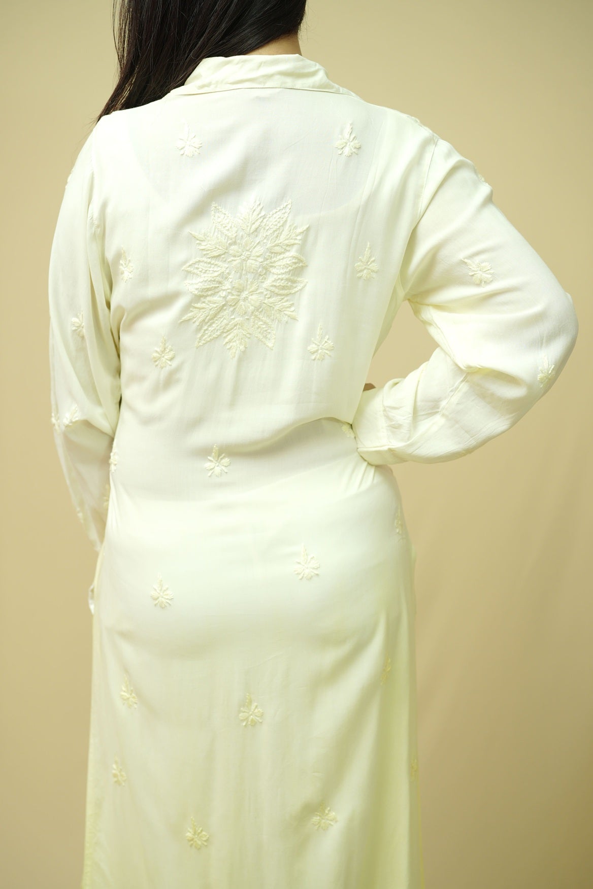 Nyra Chikankari Long Shirt