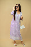 Modal Chikankari Long Straight Kurta