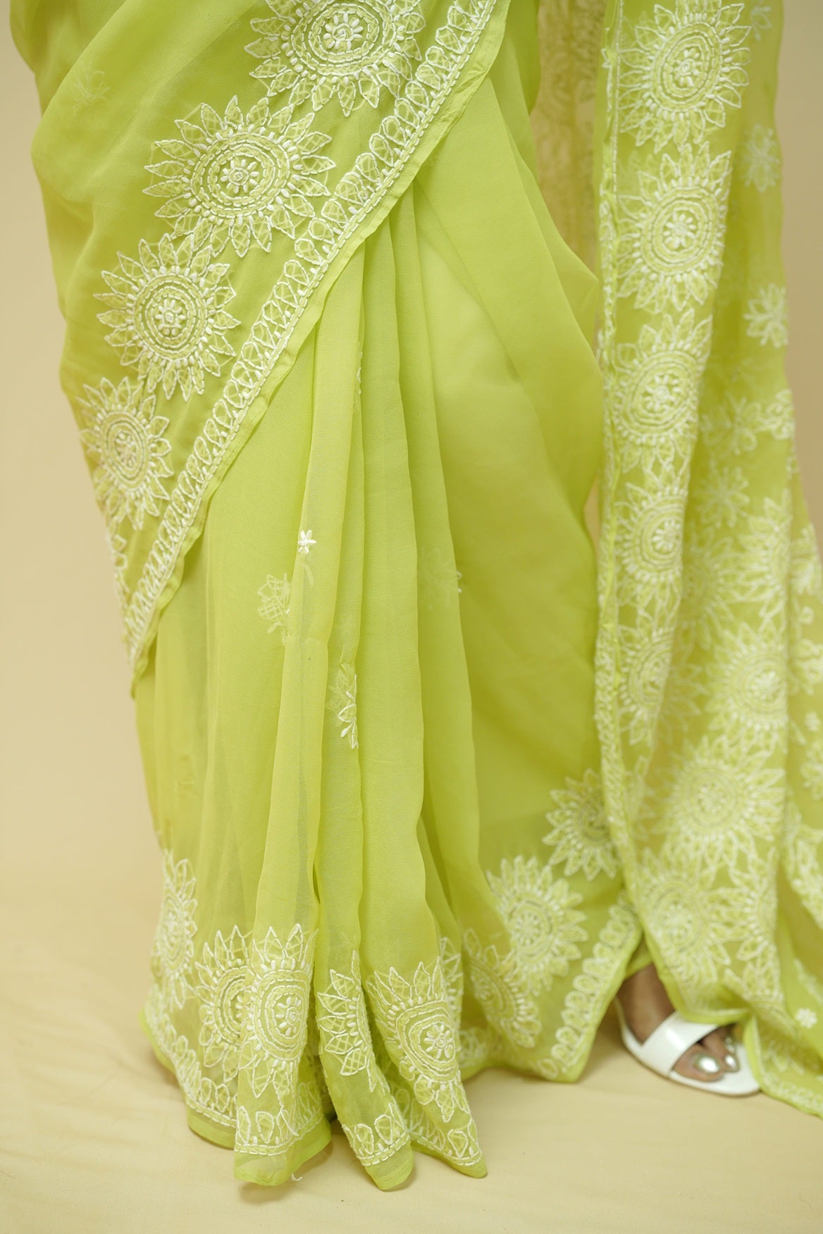 Sanya Suraj Chikankari Saree