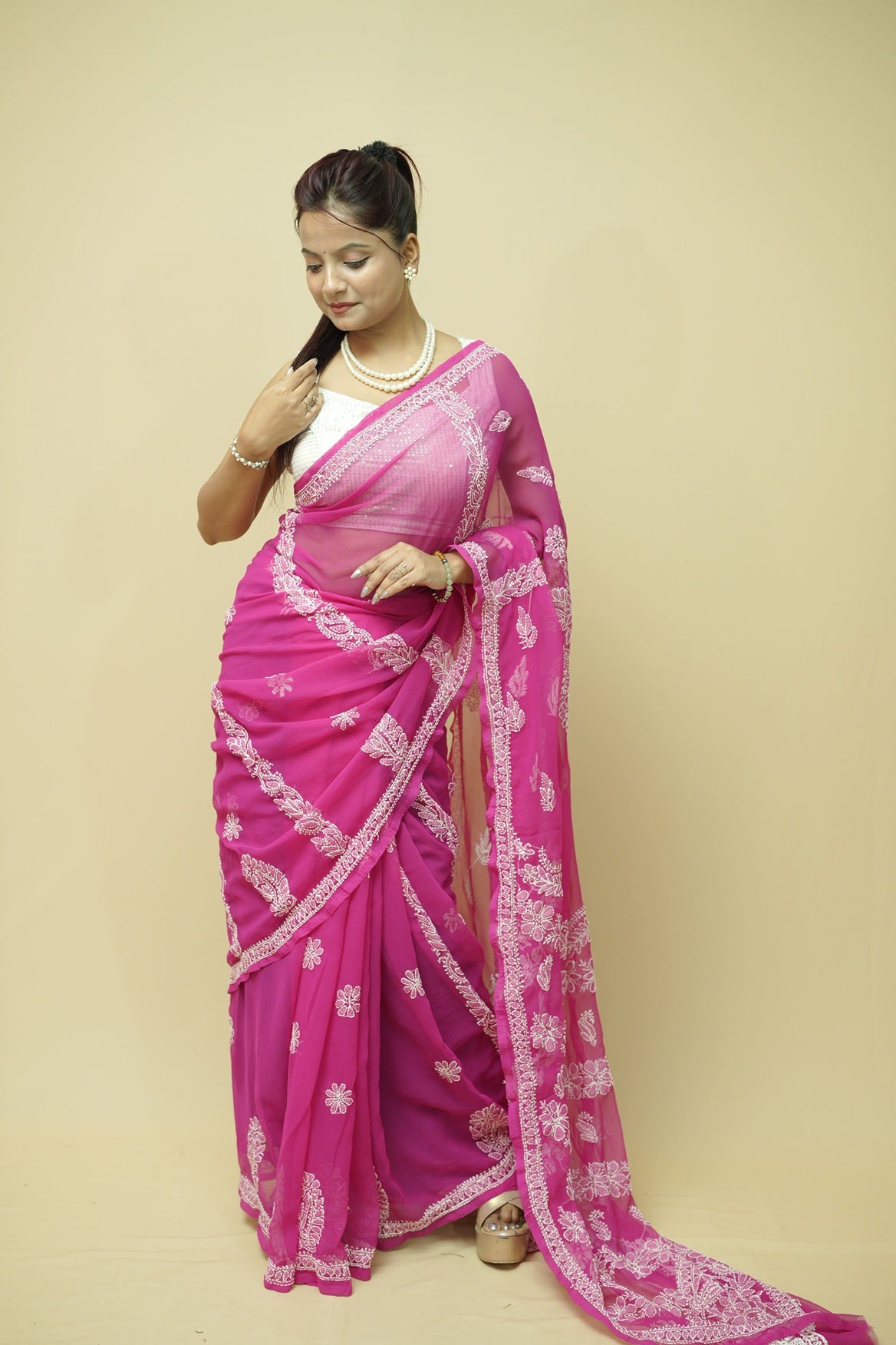 Anya Chikankari Saree