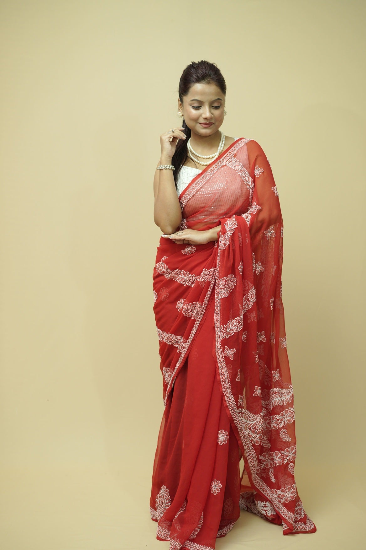Anya Chikankari Saree