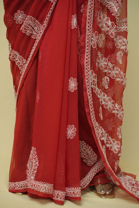 Anya Chikankari Saree