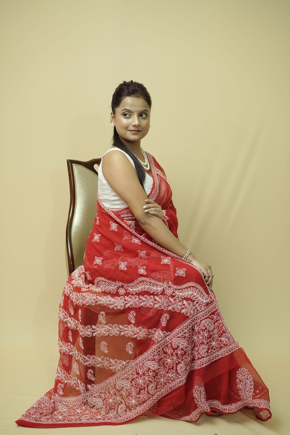 Anya Chikankari Saree