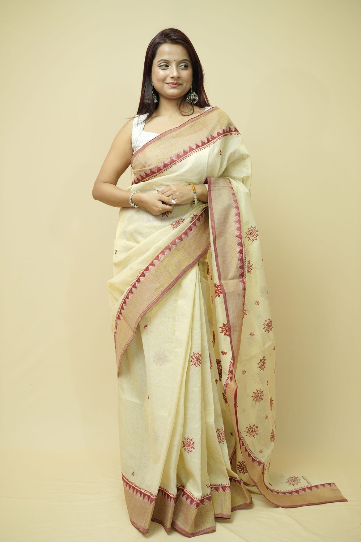 Suhana Nalli Silk Chikankari Saree