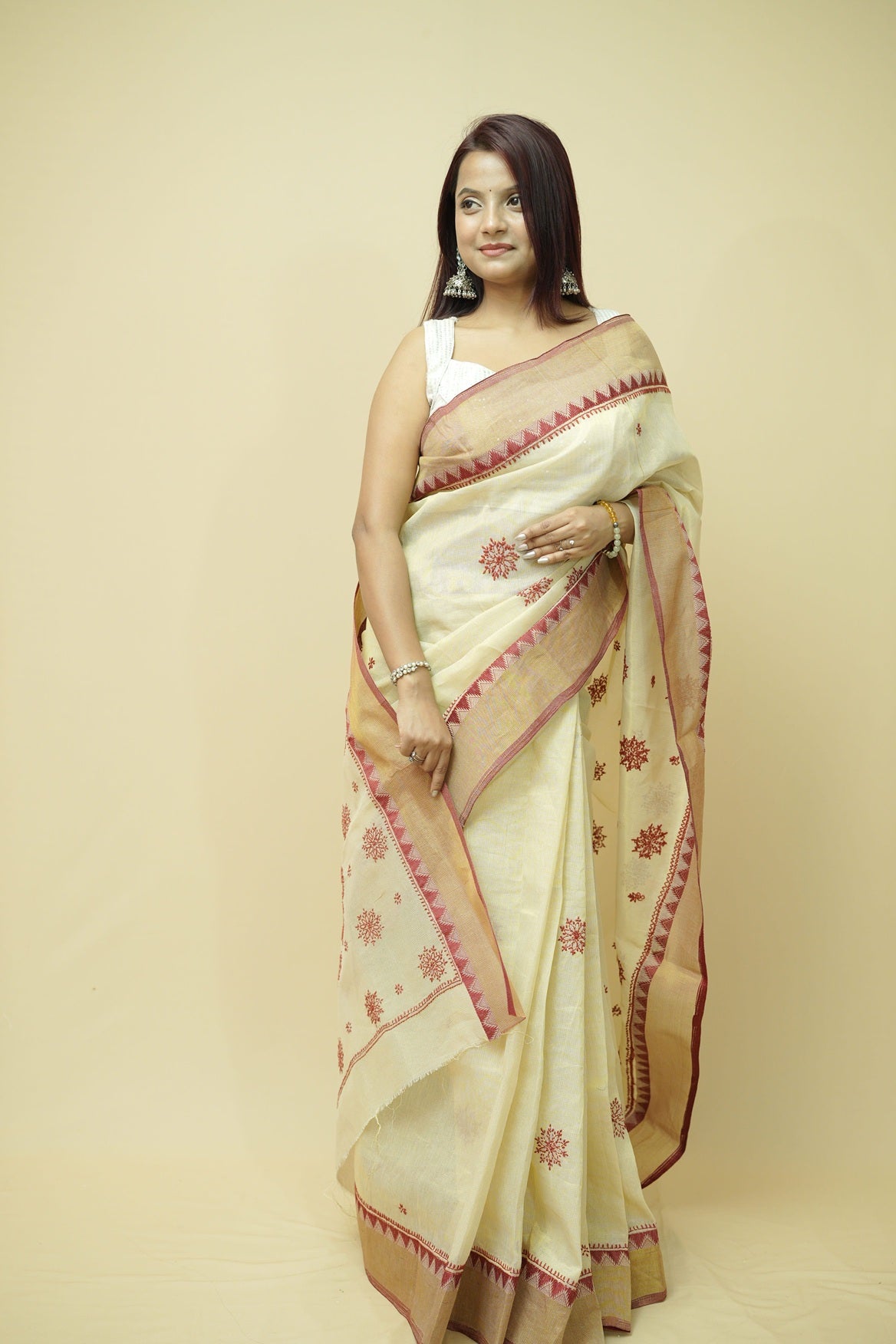 Suhana Nalli Silk Chikankari Saree