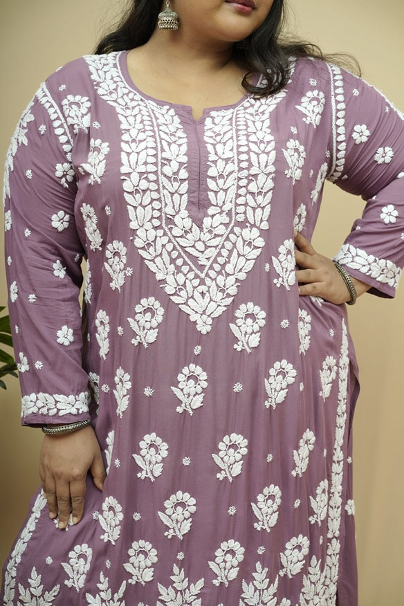 Aisha 3D Chikankari Kurta Plazzo Set
