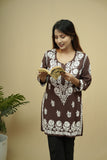 Raina Rayon Chikankari Short Kurti
