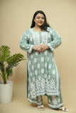 Aisha 3D Chikankari Kurta Plazzo Set