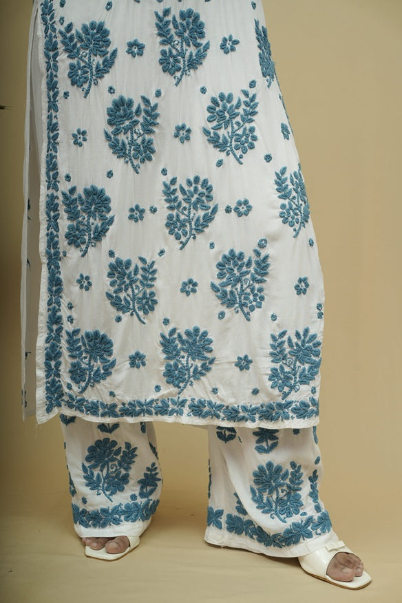 Vareesha 3D Chikankari Kurta Pant Set