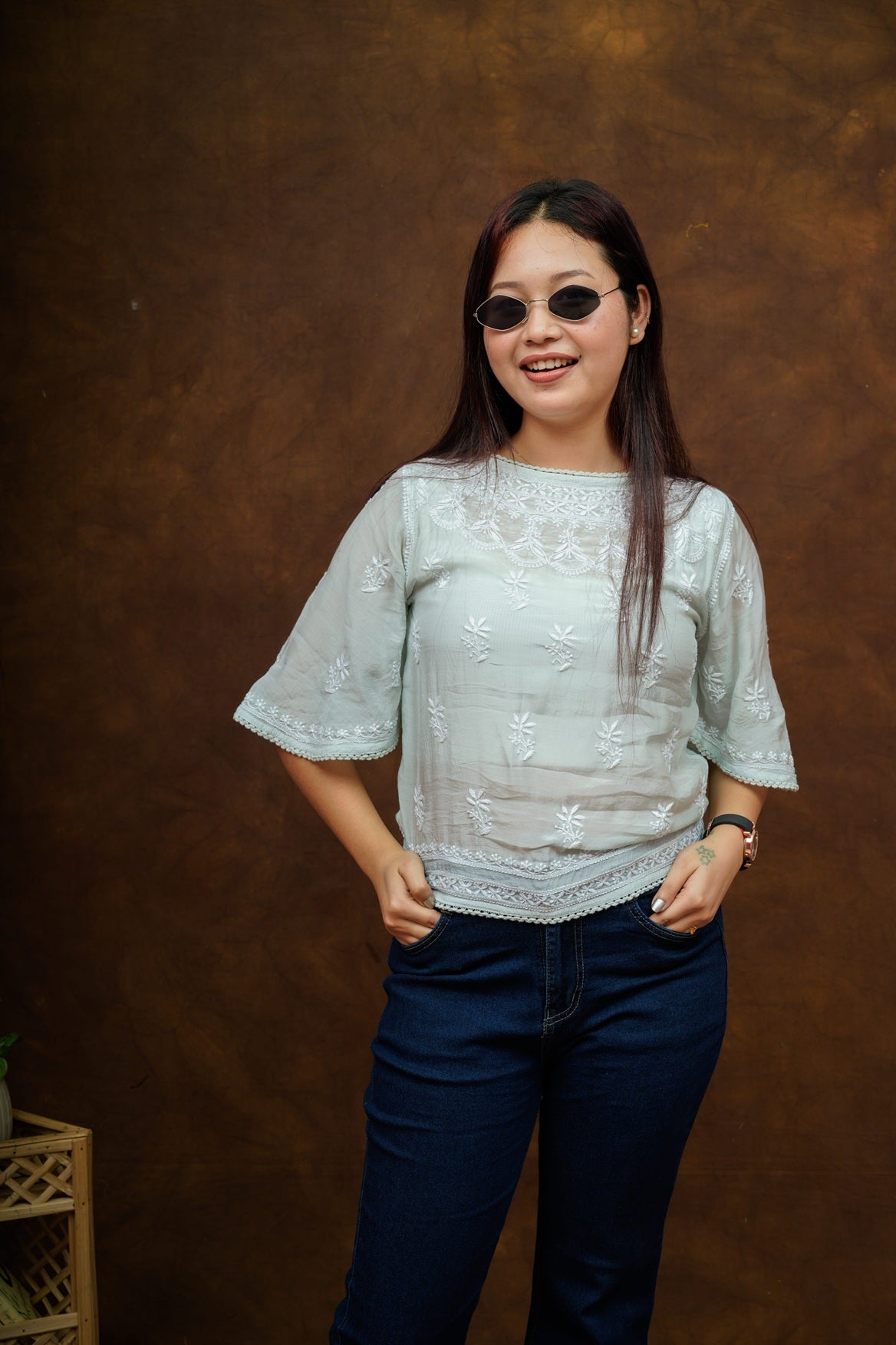 Alisah Muslin Crop Top