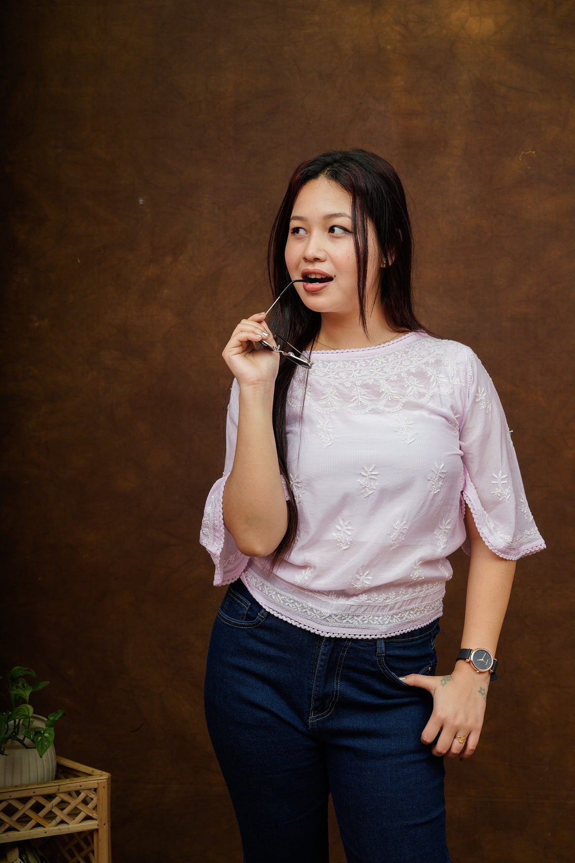 Alisah Muslin Crop Top