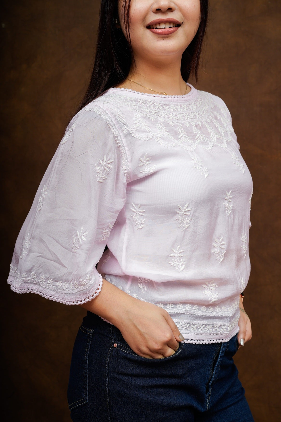 Alisah Muslin Crop Top