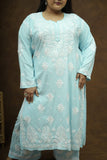 Rayon Chikankari Kurta-Plazzo Set