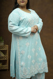 Rayon Chikankari Kurta-Plazzo Set