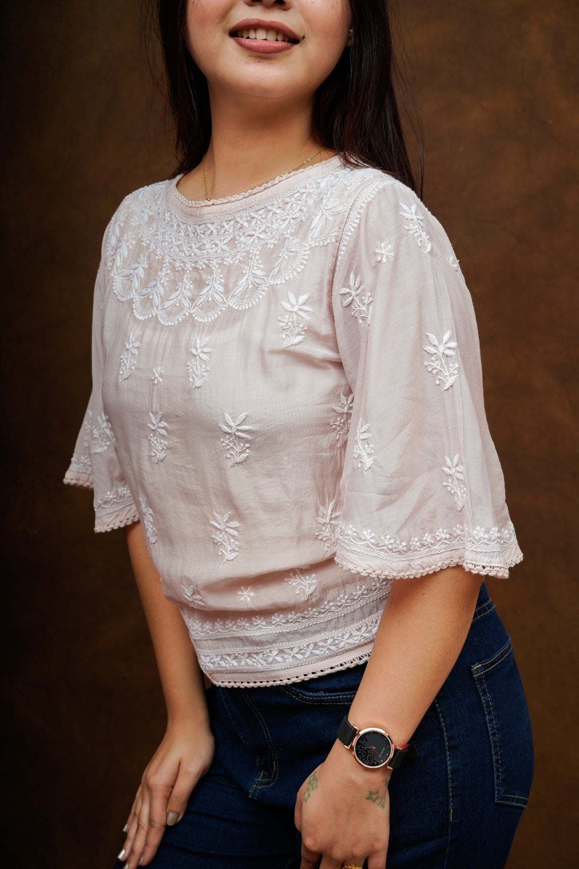 Alisah Muslin Crop Top