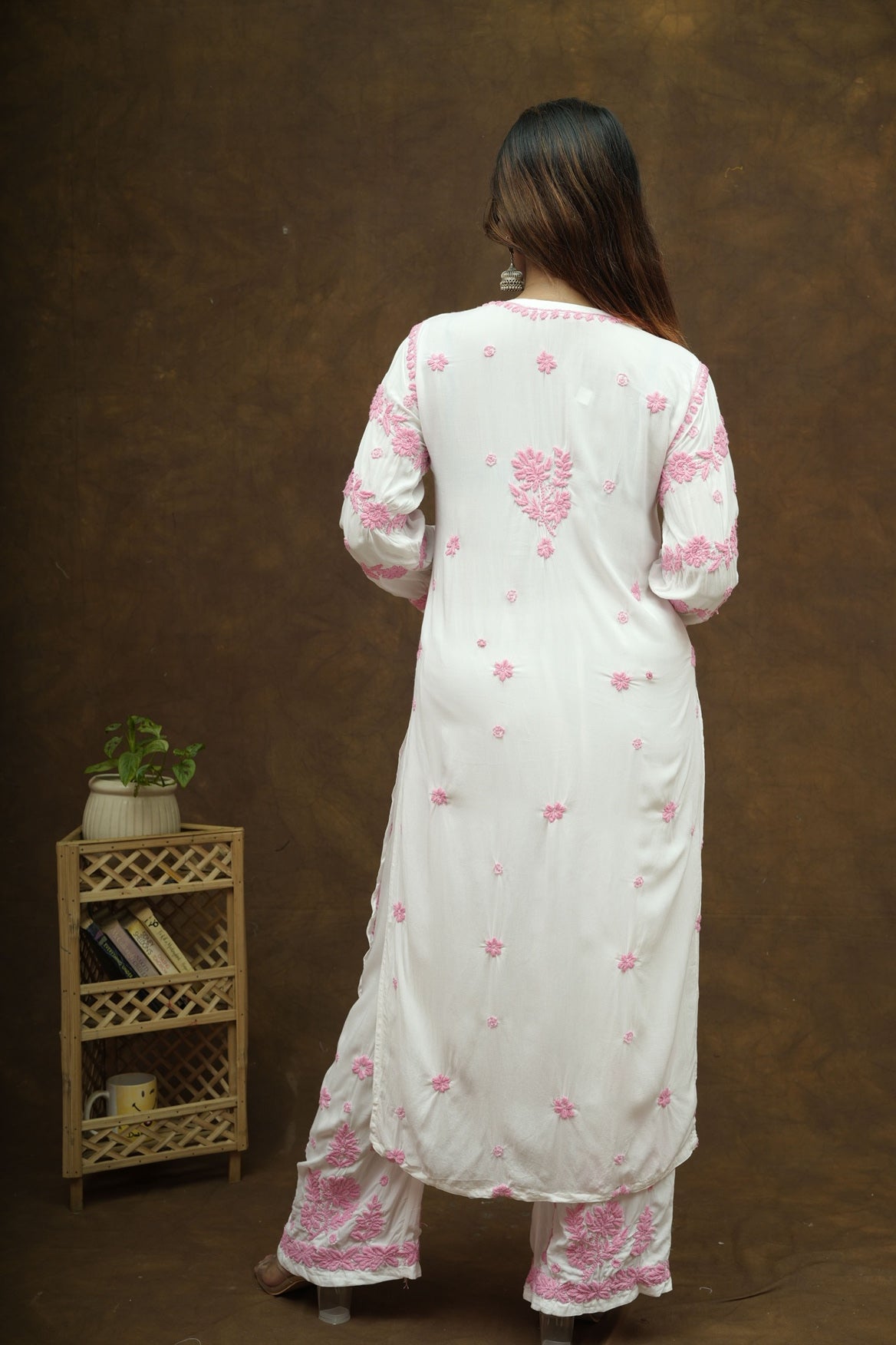 Vareesha 3D Chikankari Kurta Pant Set