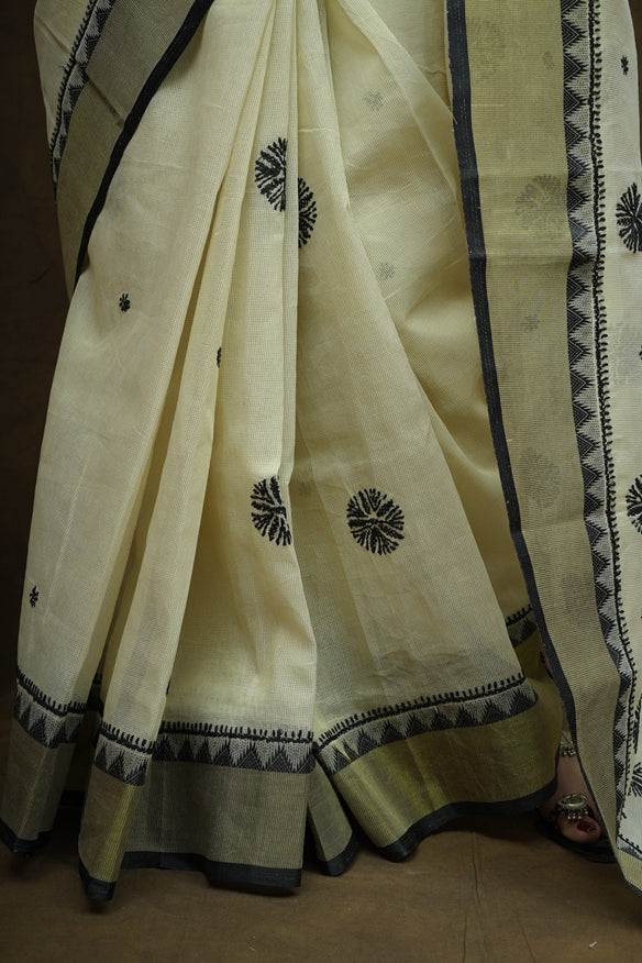 Suhana Nalli Silk Chikankari Saree