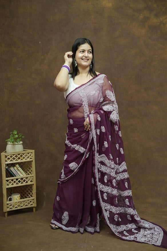 Anya Chikankari Saree