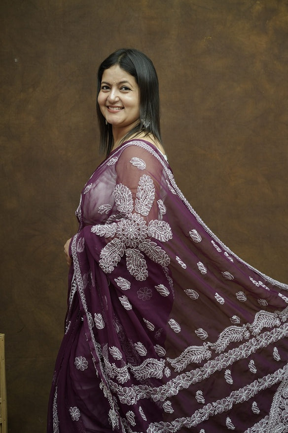 Anya Chikankari Saree