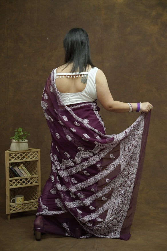 Anya Chikankari Saree