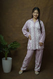 Modal Chikankari Shirt Pant Style Co-ord Set